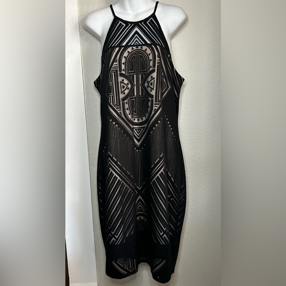 Bold Elements Black Bodycon Dress Size XL